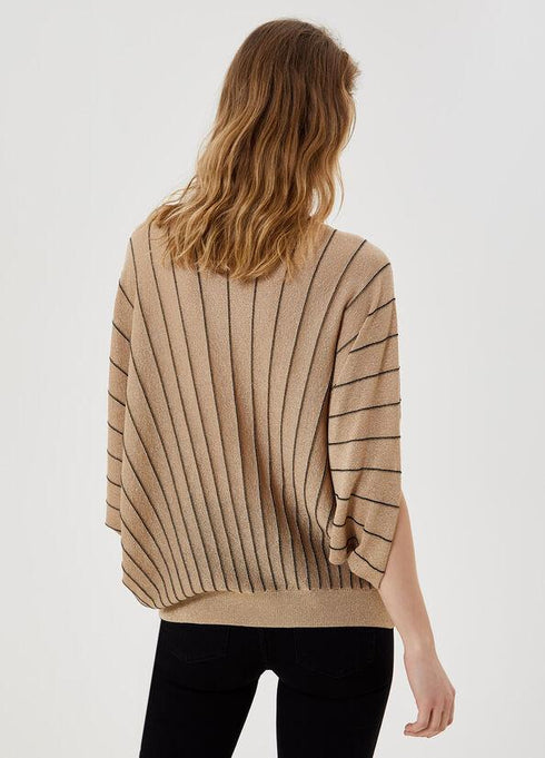 Donna Maglia MA1040MA64J con lurex® Rosa nero LIU.JO- Francavilla Moda