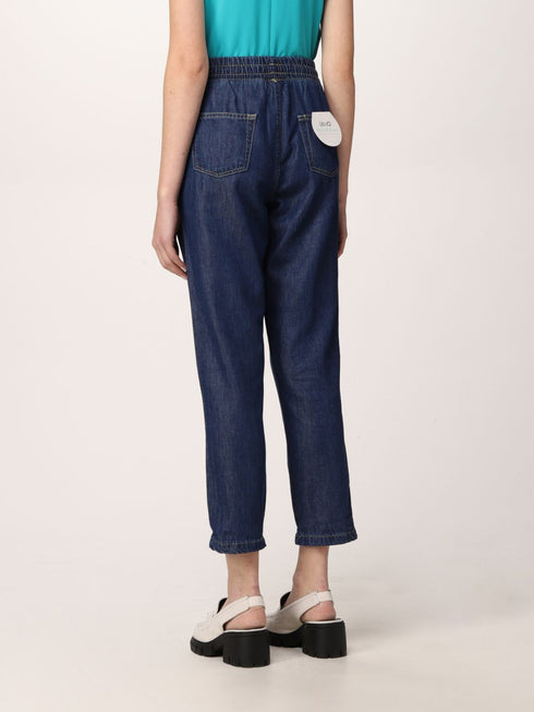 Jeans Donna jogging cinque tasche Jeans scuro LIU.JO- Francavilla Moda