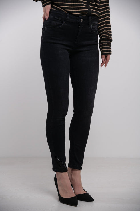 Jeans Slim Fit Donna Nero LIU.JO- Francavilla Moda