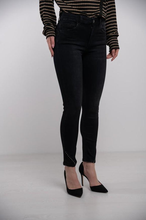 Jeans Slim Fit Donna Nero LIU.JO- Francavilla Moda