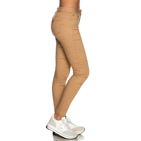 Pantalone Donna Divine cinque tasche bottom up Cammello LIU.JO- Francavilla Moda