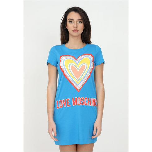 Abito Donna con applicazione cuore Turch.fux LOVE MOSCHINO- Francavilla Moda