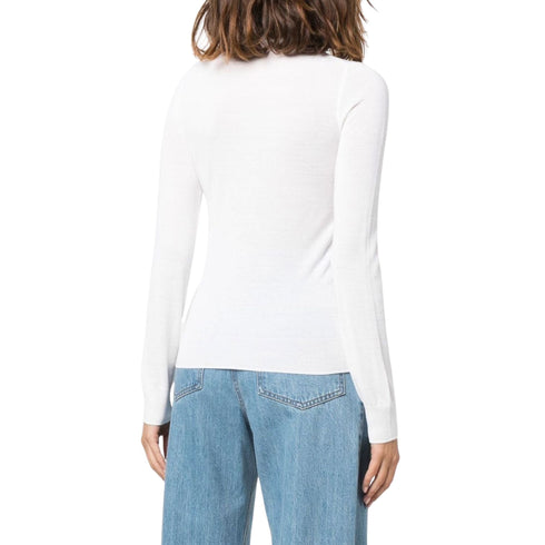 Maglia Dolcevita misto Lana Bianco LOVE MOSCHINO- Francavilla Moda