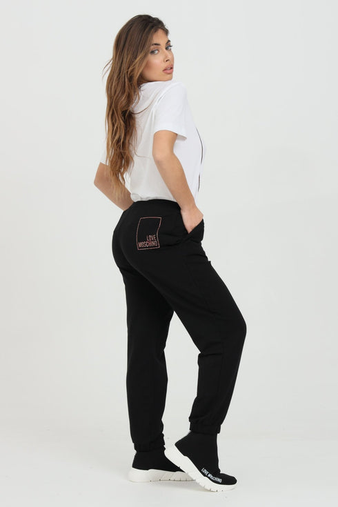 Pantalone Tuta Donna W155702E2180 elasticizzato Nero LOVE MOSCHINO- Francavilla Moda