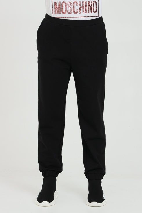 Pantalone Tuta Donna W155702E2180 elasticizzato Nero LOVE MOSCHINO- Francavilla Moda