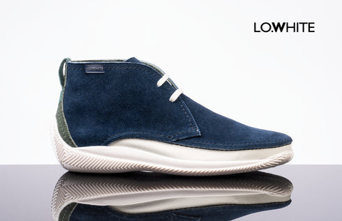 Polacchina Uomo Challenge MIDNIGHT scamosciato RAG Blu LO.WHITE- Francavilla Moda