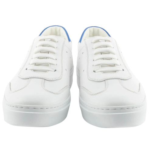 Sneakers Uomo con tomaia in pelle Blu chiaro Lo.White- Francavilla Moda
