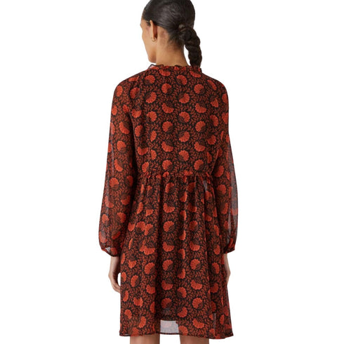 Abito corto georgette fantasia floreale Nero MARELLA- Francavilla Moda