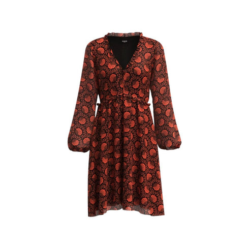 Abito corto georgette fantasia floreale Nero MARELLA- Francavilla Moda