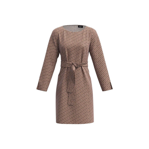 Abito IMMUNE fantasia con cintura in vita Rosa moro MARELLA- Francavilla Moda