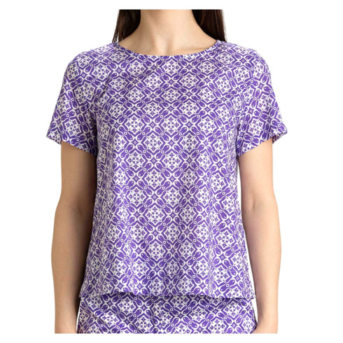 Blusa donna in mussola di cotone Viola Marella- Francavilla Moda