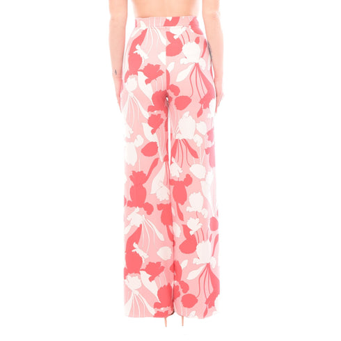 Pantalone Donna a palazzo con fantasia Corallo Marella- Francavilla Moda