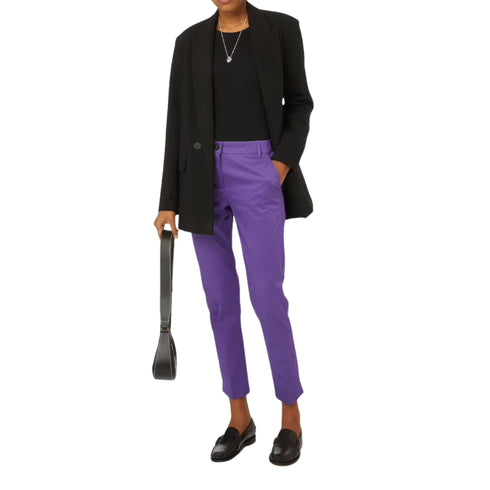 Pantalone Donna dalla gamba dritta Viola Marella- Francavilla Moda