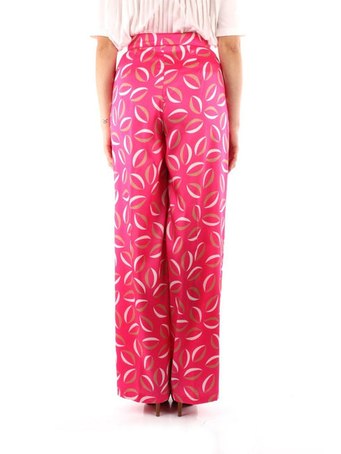 Pantalone Donna DERRIS con linea dritta Fucsia beige MARELLA- Francavilla Moda