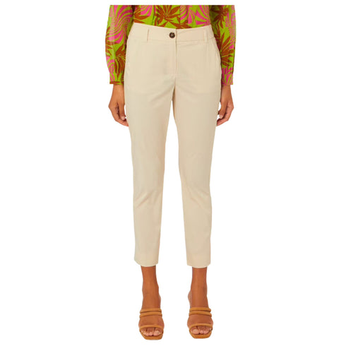 Marella Pantalone Pantalone Donna in cotone leggero Sabbia P23-EMME MARELLACOLLE-005-40 - Francavilla Moda