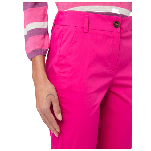 Marella Pantalone Pantalone Donna in cotone leggero Fucsia - Francavilla Moda
