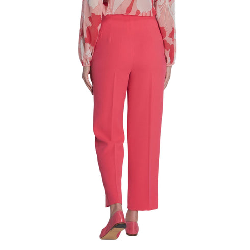 Pantalone Donna in crepe a tinta unita Corallo Marella- Francavilla Moda