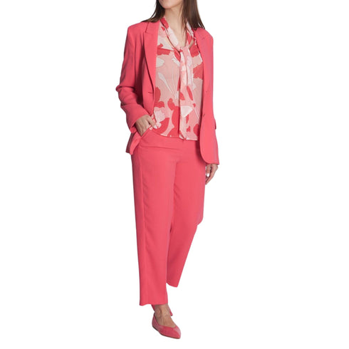 Pantalone Donna in crepe a tinta unita Corallo Marella- Francavilla Moda