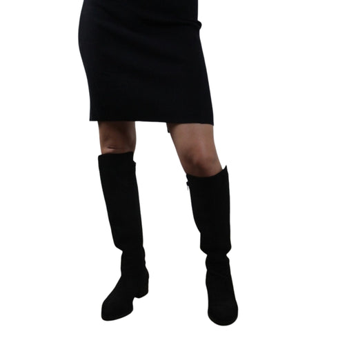 Stivale donna alto scamosciato Nero MARELLA- Francavilla Moda