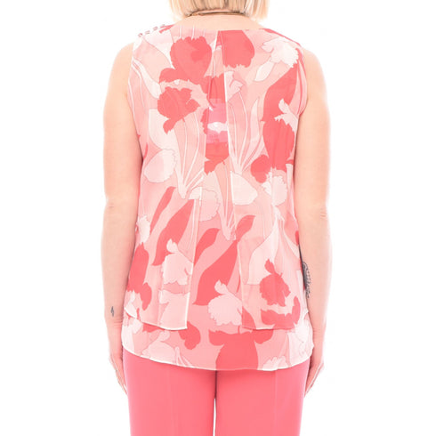Top Donna con fantasia all over Corallo Marella- Francavilla Moda