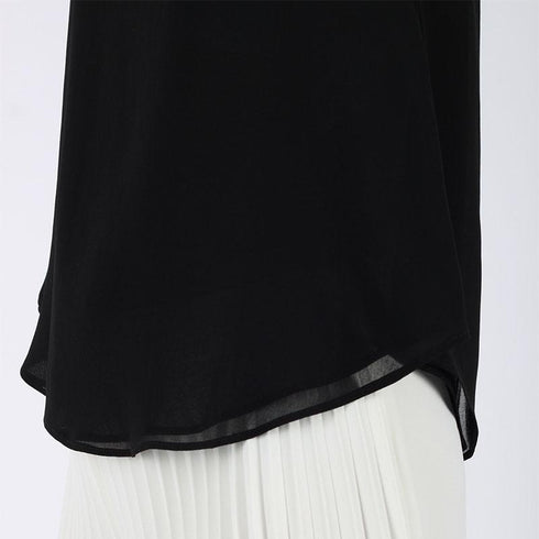 Top Donna FRANZ in crêpe Nero MARELLA- Francavilla Moda