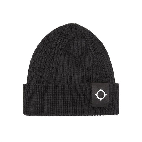 Zuccotto Uomo Rib Beanie Hat Nero MA.STRUM- Francavilla Moda