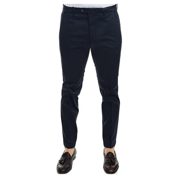 Pantalone Uomo in cotone con passanti Blu MICHAEL COAL- Francavilla Moda