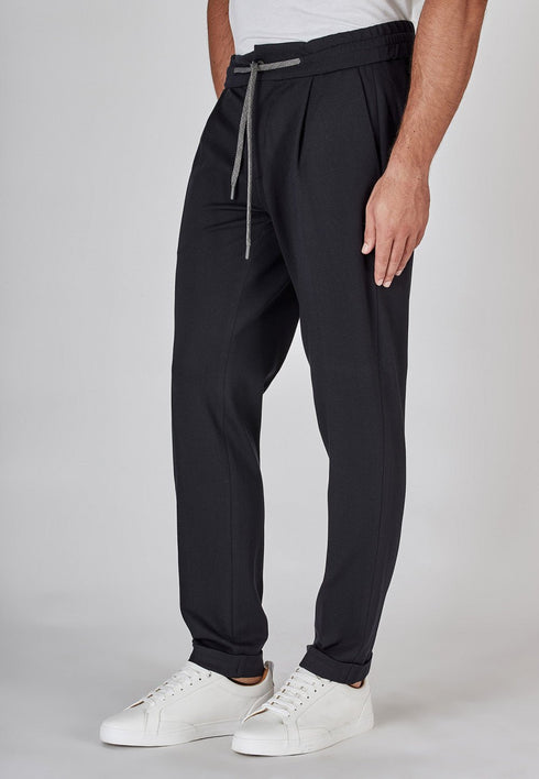 Pantalone Uomo Jhonny con laccio in vita Navy MICHAEL COAL- Francavilla Moda