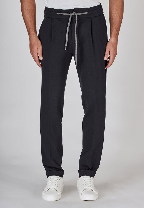 Pantalone Uomo Jhonny con laccio in vita Navy MICHAEL COAL- Francavilla Moda