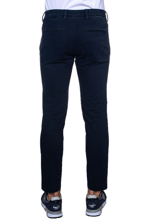 Uomo Pantalone 2505 gabardina unita Blu MICHAEL COAL- Francavilla Moda