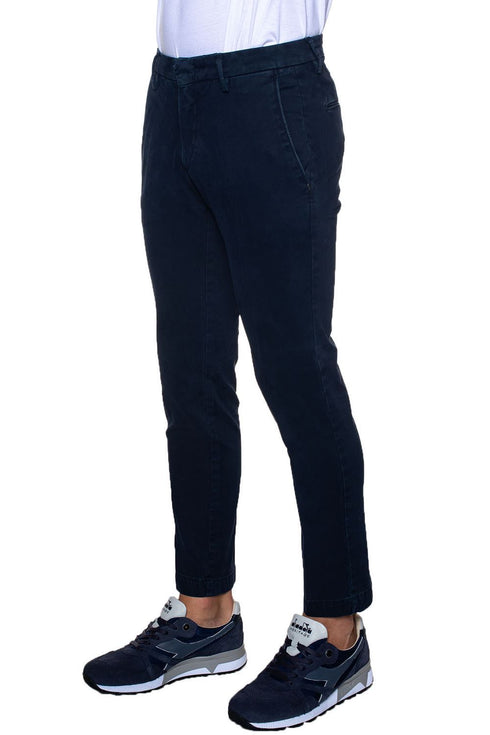 Uomo Pantalone 2505 gabardina unita Blu MICHAEL COAL- Francavilla Moda