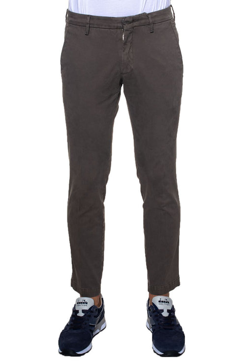 Uomo Pantalone 2505 gabardina unita Grigio scuro MICHAEL COAL- Francavilla Moda