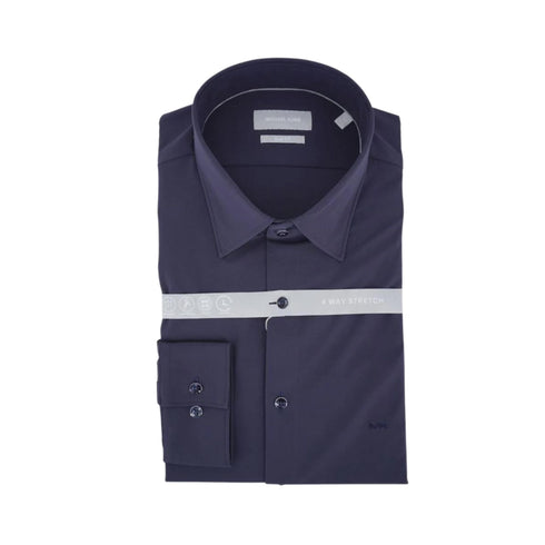 Camicia Uomo Stretch slim fit Blu MICHAEL KORS- Francavilla Moda
