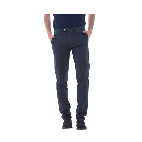 Pantaloni Uomo BRAD PLUS in cotone Blu Micheal Coal- Francavilla Moda