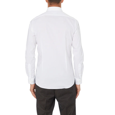 Camicia Uomo in cotone popeline stretch White Micheal Kors- Francavilla Moda