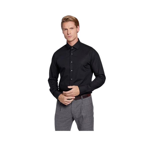 Camicia Uomo in cotone popeline stretch Nero Micheal Kors- Francavilla Moda