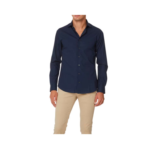 Camicia Uomo Popeline Slim Fit Blu Micheal Kors- Francavilla Moda