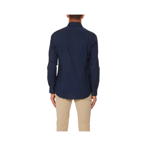 Camicia Uomo Popeline Slim Fit Blu Micheal Kors- Francavilla Moda