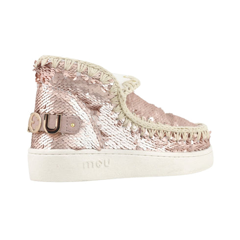 Stivaletto Donna Summer Eskimo paillettes Rosa mou- Francavilla Moda