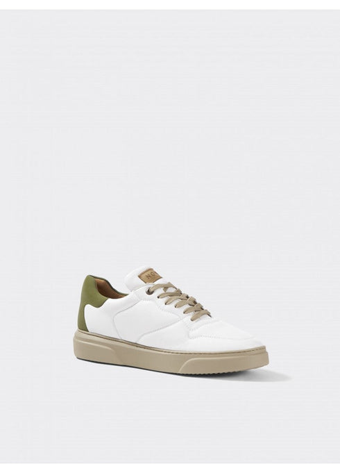 Sneakers Uomo Vision in pelle Bianco verde NOOVA- Francavilla Moda