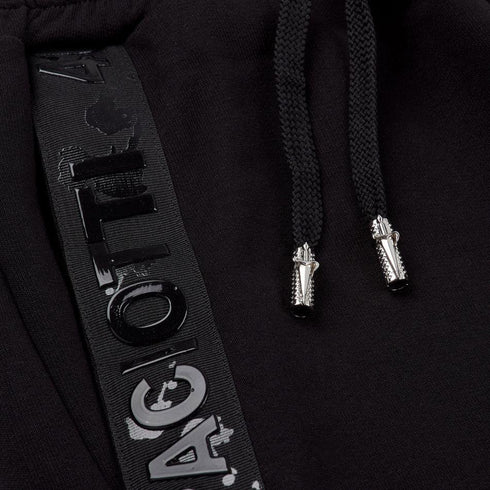 Pantalone Uomo PAAA1100 con track laterale Nero PACIOTTI 4US- Francavilla Moda