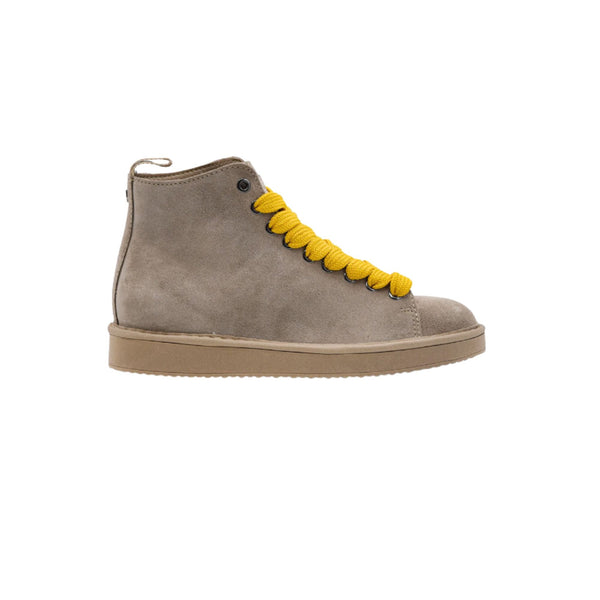 Panchic Stivali Stivaletto Donna in Suede con lacci in contrasto Walnut yellow - Francavilla Moda