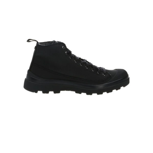 Panchic Stivali Stivaletto Uomo in pelle Nera con lacci Total black - Francavilla Moda