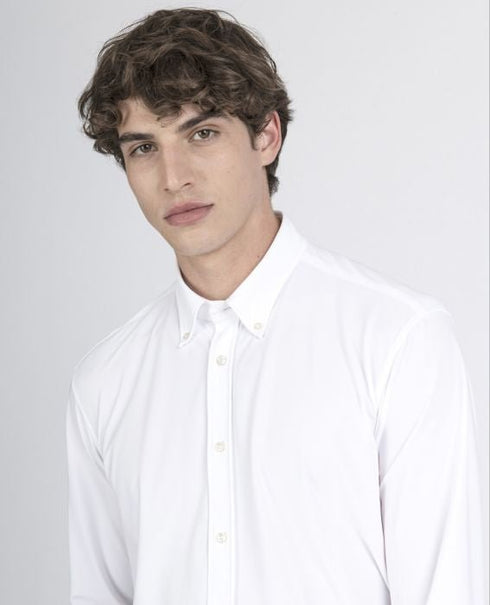 Camicia Uomo button down tessuto tecnico Bianco PAUL & SHARK- Francavilla Moda