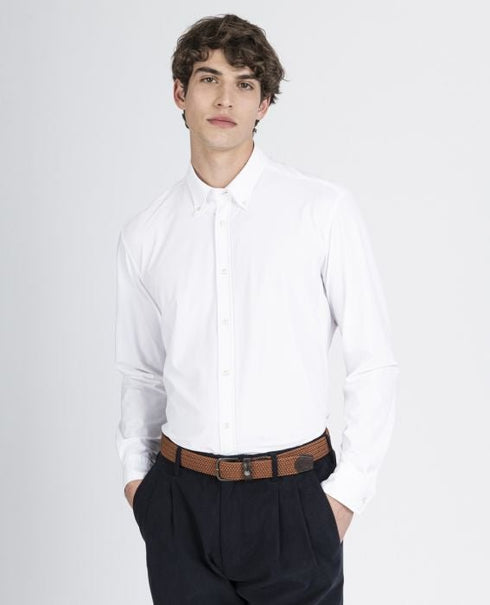 Camicia Uomo button down tessuto tecnico Bianco PAUL & SHARK- Francavilla Moda
