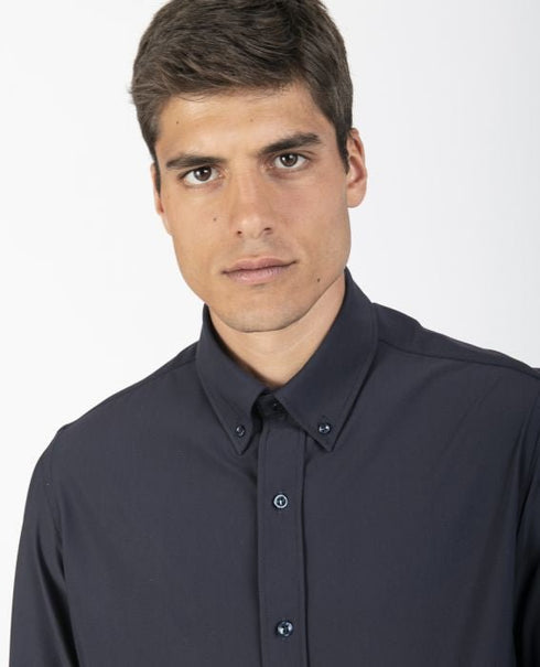Camicia Uomo button down tessuto tecnico Blu navy PAUL & SHARK- Francavilla Moda