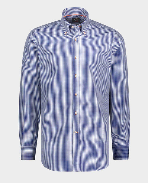 Camicia Uomo in popeline di cotone Blu PAUL & SHARK- Francavilla Moda