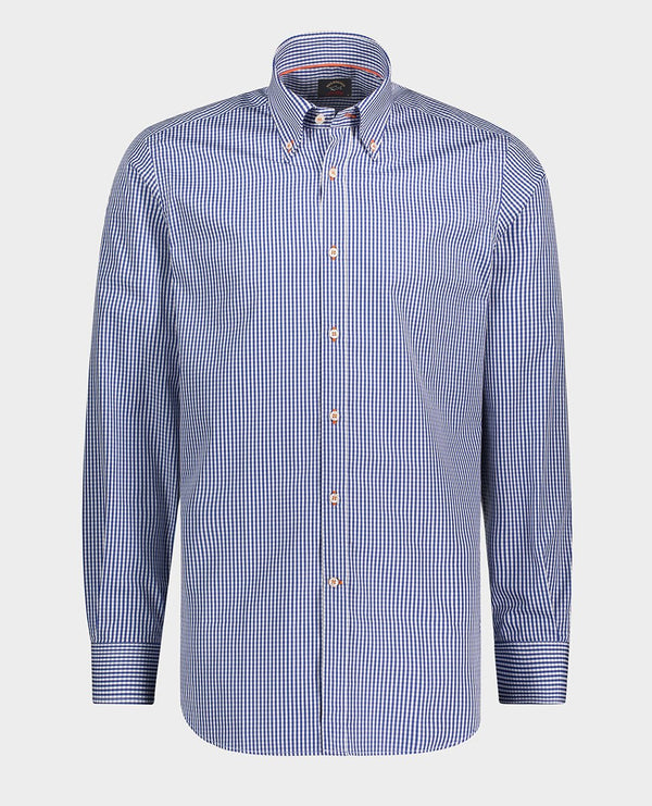 Camicia Uomo in popeline di cotone Blu PAUL & SHARK- Francavilla Moda