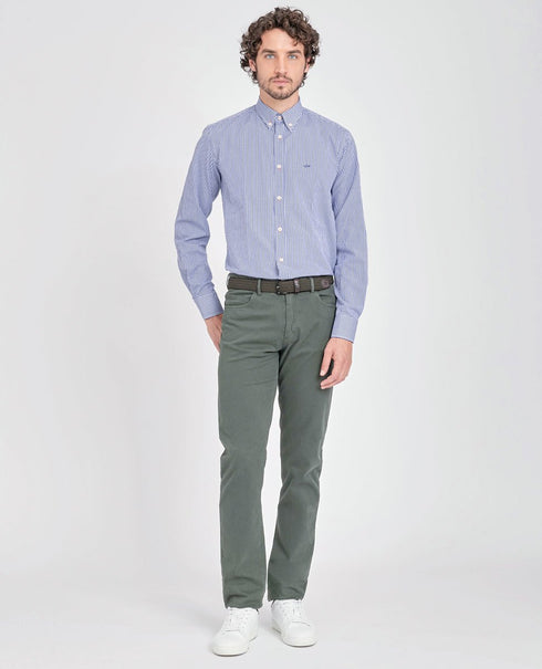 Camicia Uomo in popeline di cotone Blu PAUL & SHARK- Francavilla Moda