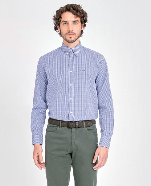 Camicia Uomo in popeline di cotone Blu PAUL & SHARK- Francavilla Moda